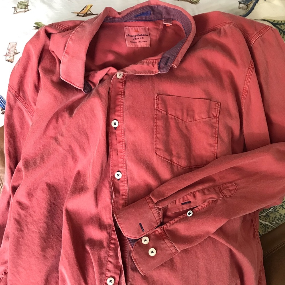 Tommy Bahama, Red, Long Sleeve, XX-Large